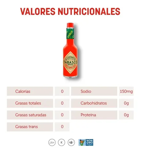 SALSA PICANTE TABASCO GARLIC 150ML
