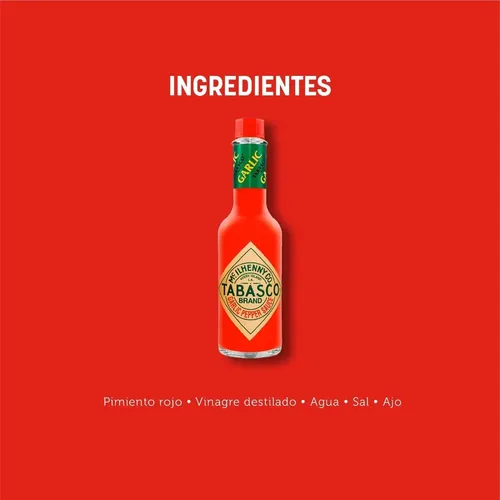 SALSA PICANTE TABASCO GARLIC 150ML