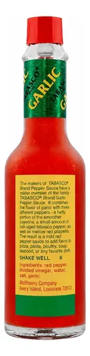 SALSA PICANTE TABASCO GARLIC 150ML