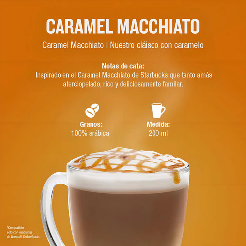 CAPSULAS CAFE STARBUCKS CARAMEL MACCHIATO