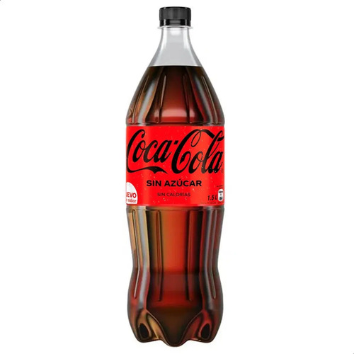 PACK X8 COCA COLA SIN AZUCAR BOTELLA 1,5 LITROS