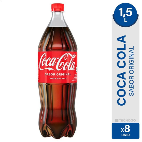 PACK X8 	COCA COLA ORIGINAL BOTELLA 1,5 LITROS