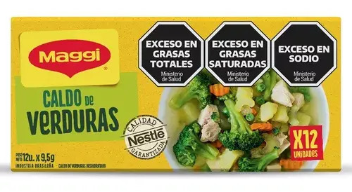 CALDO DE VERDURAS MAGGI 12 UNIDADES 9,5G