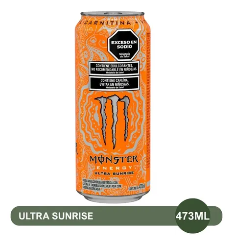 PACK X6 ENERGIZANTE MONSTER ENERGY ULTRA SUNRISE 473ML