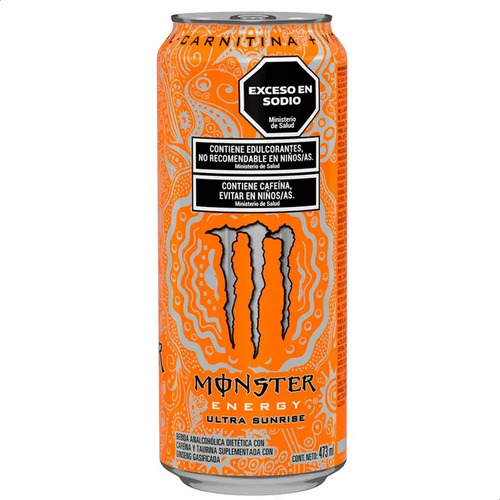 PACK X12 ENERGIZANTE MONSTER ENERGY ULTRA SUNRISE 473ML
