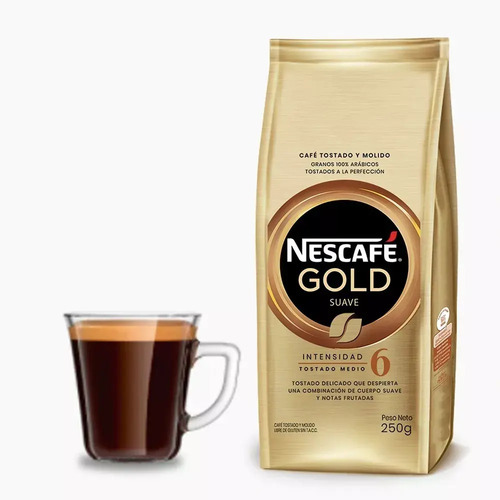 CAFE NESCAFE MOLIDO GOLD SUAVE 250G