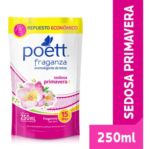 REPUESTO AROMATIZANTE DE TELAS POETT SEDOSA PRIMAVERA 250ML