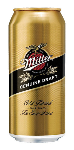 PACK X6 CERVEZA MILLER RUBIA LATA 473ML