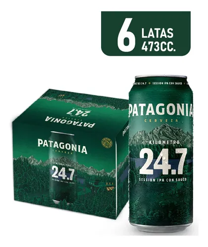 PACK X6 CERVEZA PATAGONIA 24.7 SESSION IPA LATA 473ML