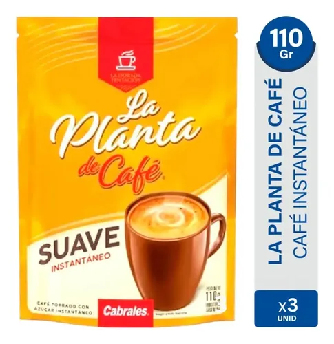 PACK X3 CAFE INSTANTANEO LA PLANTA DE CAFE CABRALES 110G