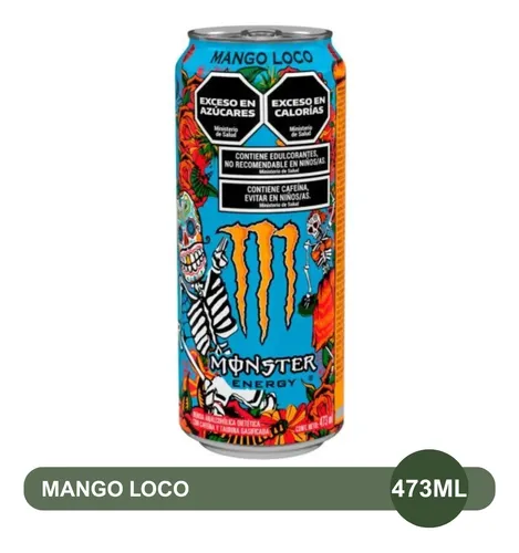 PACK X12 ENERGIZANTE MONSTER ENERGY SABOR MANGO LOCO