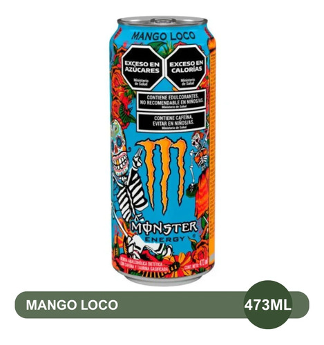 ENERGIZANTE MONSTER ENERGY SABOR MANGO LOCO BOX X24