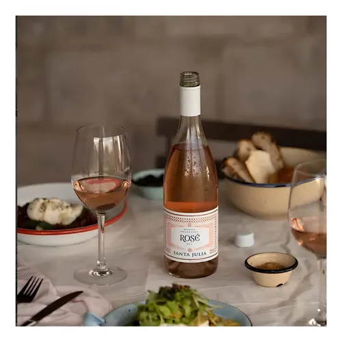 PACK X6 VINO SANTA JULIA ROSE 750ML