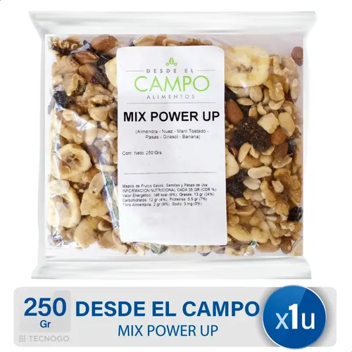 MIX FRUTOS SECOS MIX POWER UP DESDE EL CAMPO 250G