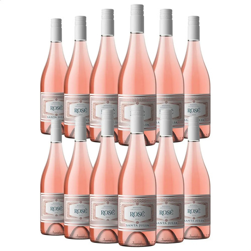 PACK X12 VINO SANTA JULIA ROSE 750ML