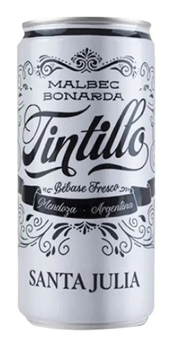 VINO SANTA JULIA TINTILLO MALBEC BONARDA LATA 269ML