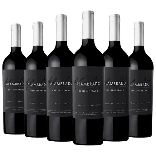 PACK X6 VINO ALAMBRADO CABERNET FRANC 750ML