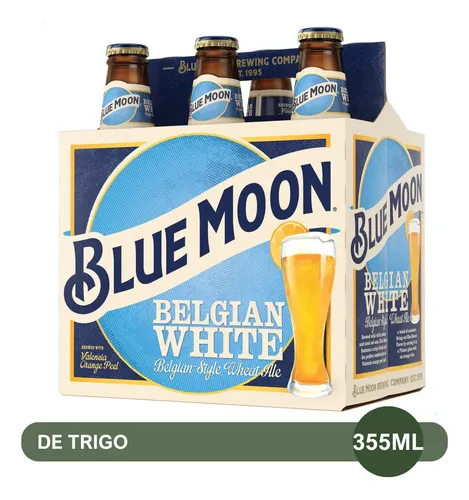 PACK X6 CERVEZA BLUE MOON BELGIAN WHITE PORRON 355ML