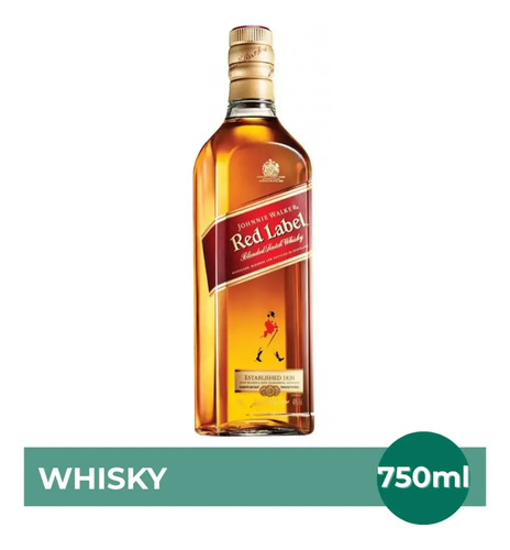 PACK X2 WHISKY JOHNNIE WALKER RED LABEL 750ML