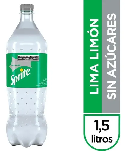 GASEOSA SPRITE SIN AZUCARES LIMA LIMON 1,5 LITROS