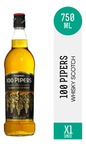WHISKY 100 PIPERS 750ML