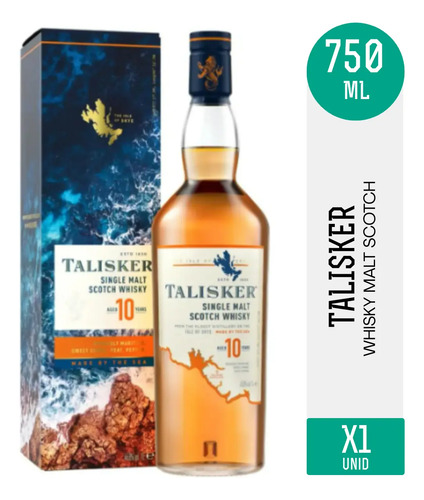 WHISKY TALISKER 10 AÑOS 750ML