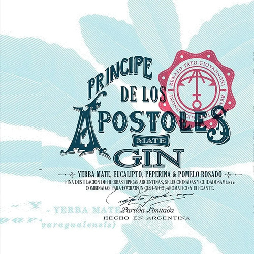GIN PRINCIPE DE LOS APOSTOLES MATE 750ML