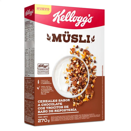 CEREAL MUSLI KELLOGGS CHOCOLATE 255G
