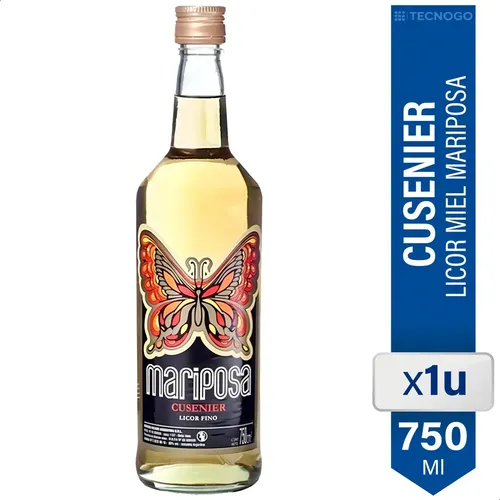 LICOR CUSENIER MIEL MARIPOSA 750ML