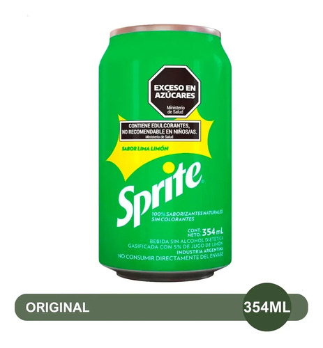 PACK X24 GASEOSA SPRITE LIMA LIMON LATA 354ML