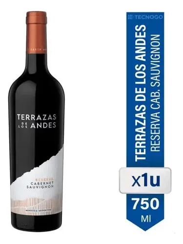 VINO TERRAZAS DE LOS ANDES RESERVA CABERNET SAUVIGNON 750ML