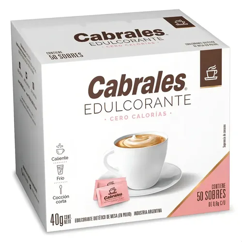 EDULCORANTE CABRALES X50 SOBRES 40G