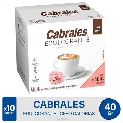 EDULCORANTE CABRALES X50 SOBRES 40G