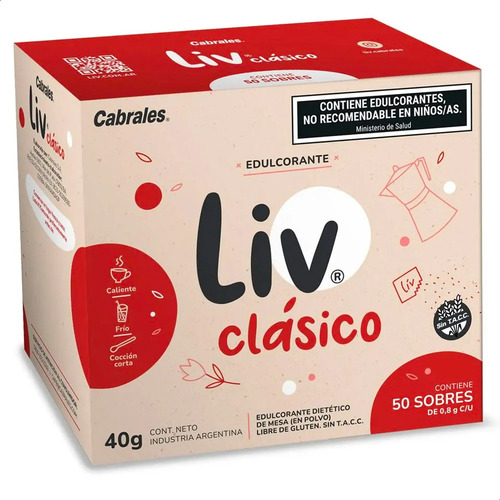 PACK X12 CAJAS EDULCORANTE CABRALES X50 SOBRES 40G