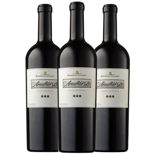 PACK X3 VINO ARNALDO B GRAN RESERVA 750ML