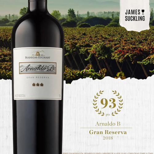 PACK X3 VINO ARNALDO B GRAN RESERVA 750ML