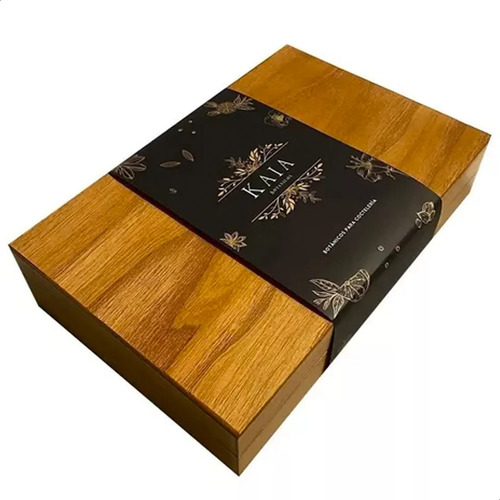 ESTUCHE MADERA MIXOLOGIA BOTANICA KAIA X10 BOTANICOS