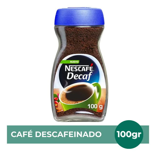 CAFE NESCAFE DECAF DESCAFEINADO 100G BOX X3