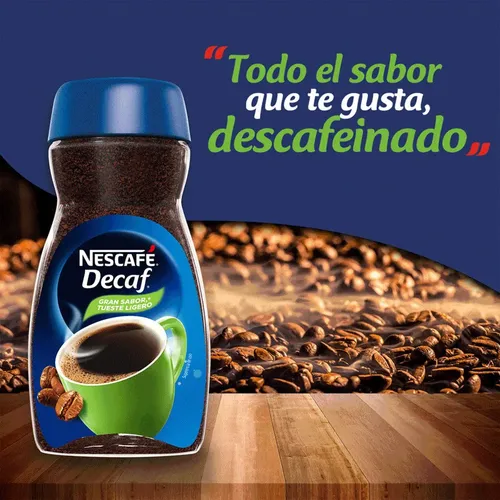 CAFE NESCAFE DECAF DESCAFEINADO 100G BOX X3