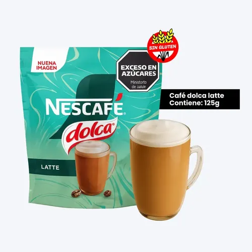PACK X4 CAFE NESCAFE DOLCA INSTANTANEO LATTE 125G