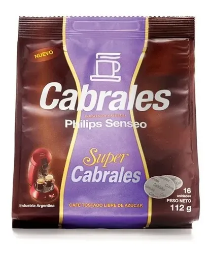 CAPSULAS SUPER CABRALES PARA SENSEO 112G