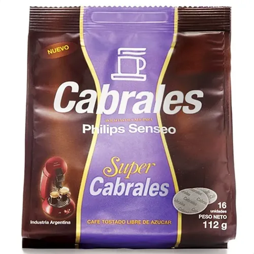 CAPSULAS SUPER CABRALES PARA SENSEO 112G