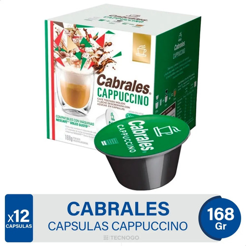 CAPSULAS DE CAFE CABRALES CAPPUCCINO 12CAP