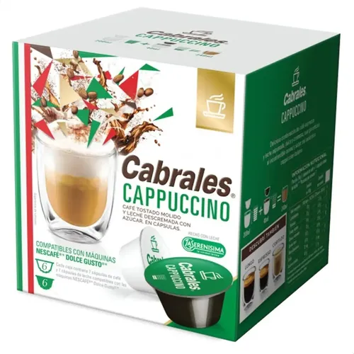 CAPSULAS DE CAFE CABRALES CAPPUCCINO 12CAP