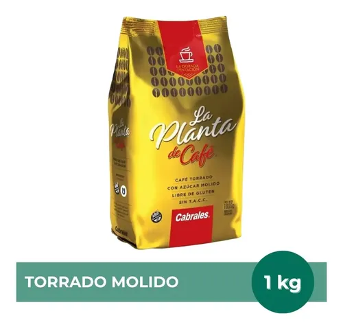 PACK X3 CAFE CABRALES LA PLANTA DE CAFE MOLIDO 1000G