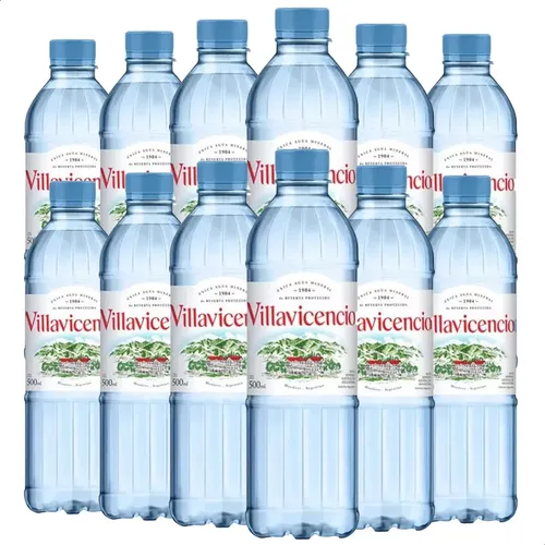 PACK X12 AGUA VILLAVICENCIO MINERAL SIN GAS 500ML