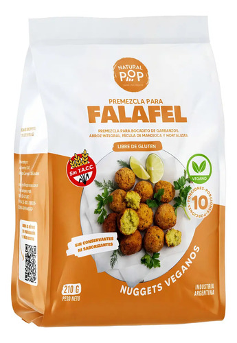 FALAFEL NATURAL POP PREMEZCLA 210G