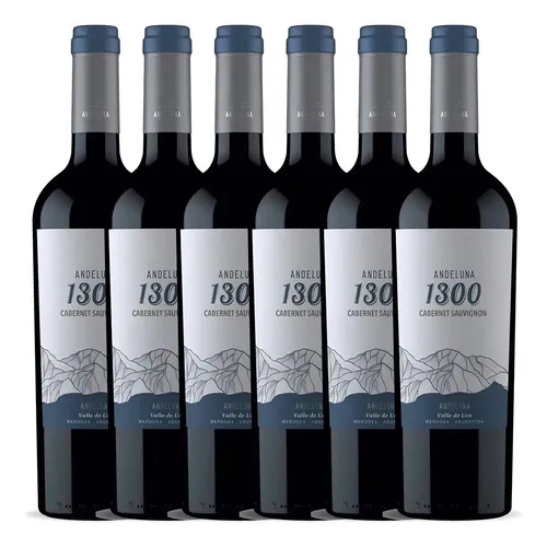 PACK X6 VINO ANDELUNA 1300 CABERNET SAUVIGNON 750ML