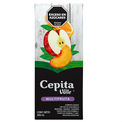 PACK X18 JUGO CEPITA DEL VALLE MULTIFRUTA 200ML