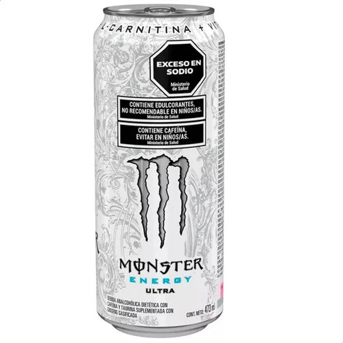 PACK X24 BEBIDA ENERGIZANTE MONSTER ENERGY ULTRA 473ML SIN AZUCAR